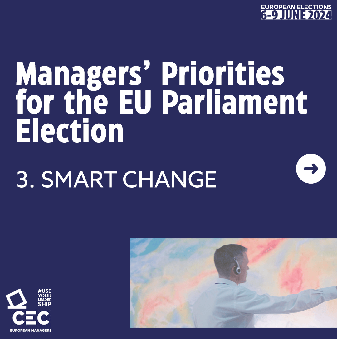 Smart Change - Managers Priorities EU Elections - Linkedin Carousel