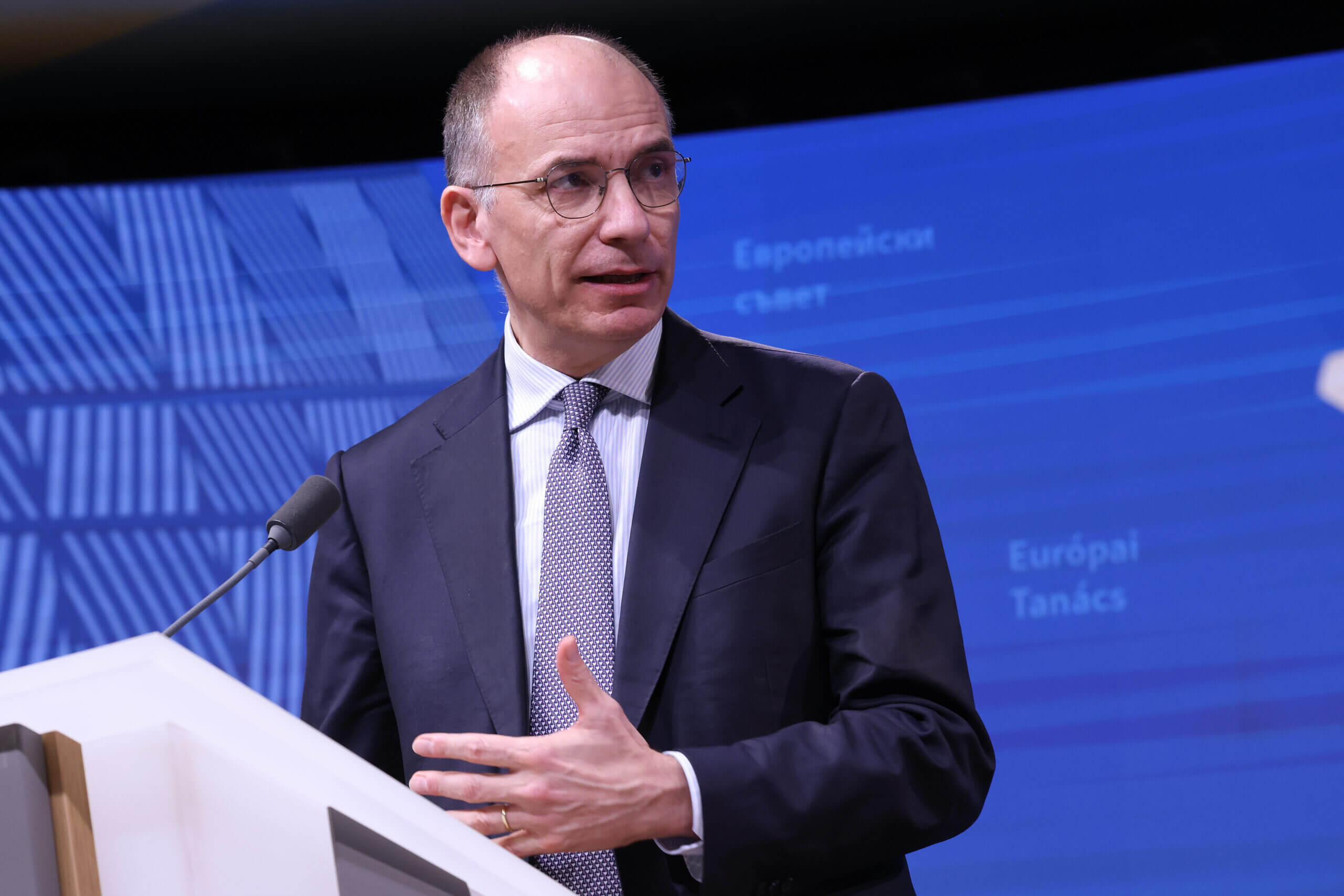 Enrico Letta - Presentation of the Much More than a Market report ©EuroNews