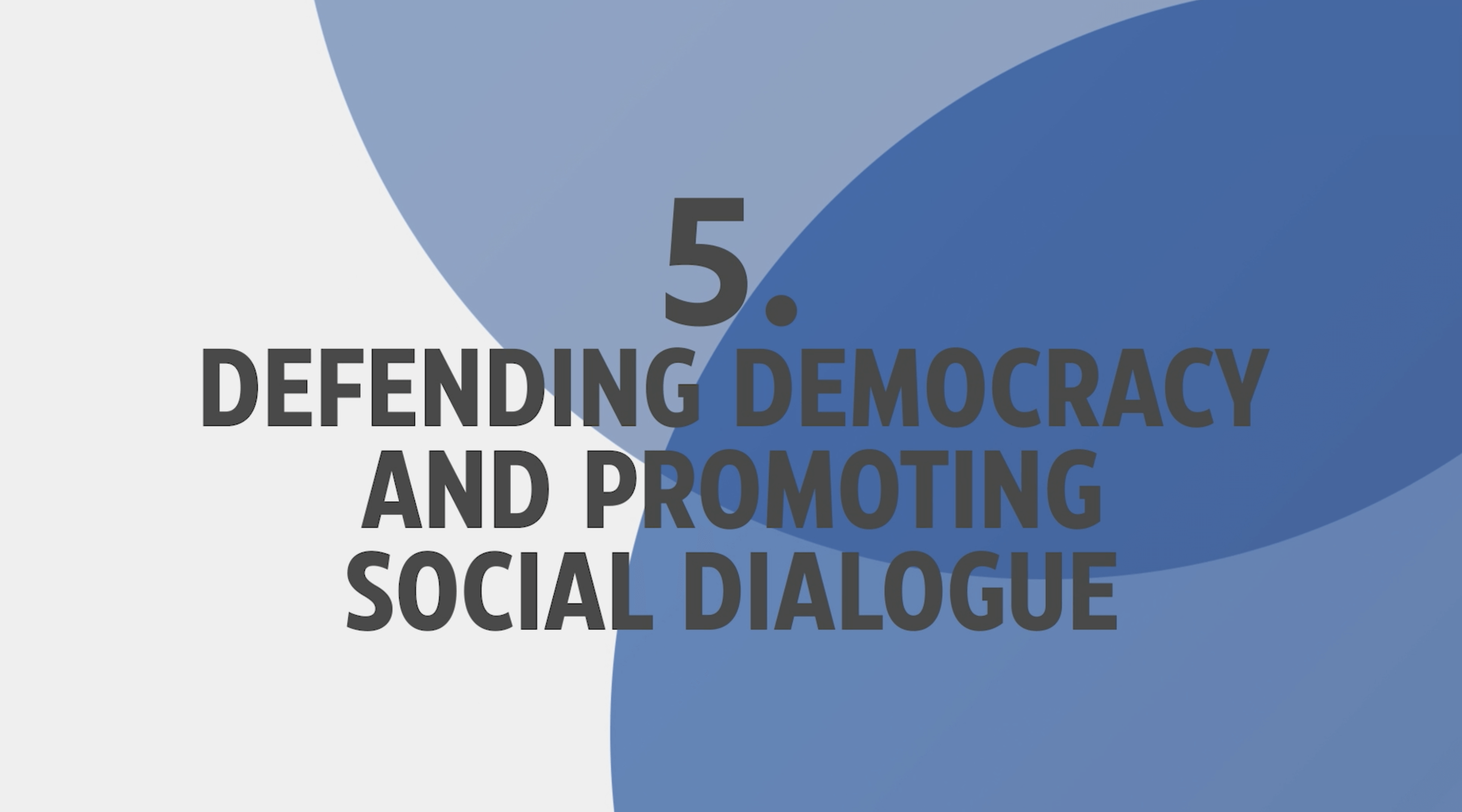 Defending Democracy and Promoting Social Dialogue - Managers Priorities EU Elections